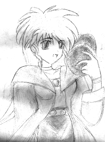 For NO reason WHATSOEVER, it's Chocolat Misu from Bakuretsu Hunters. Now if i could only draw Carrot...