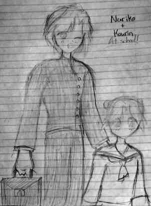 another old one. Nuriko and Kourin in school uniforms