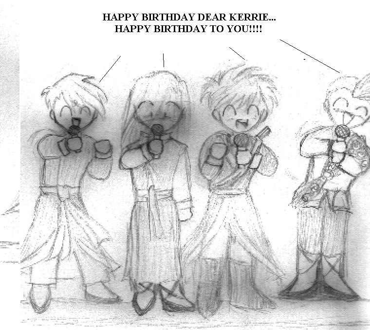 ^_^ a b-day card for ker with chibi THTC on it. ^_^