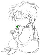 what's that on his finger?^_~